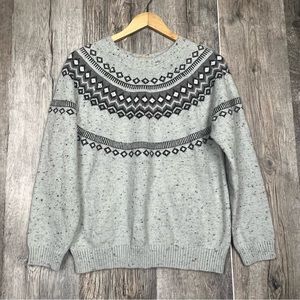 Weatherproof Gray Patterned Sweater